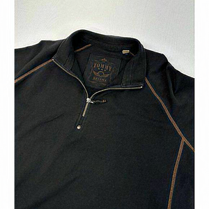 Tommy Bahama XL Black ‎ Qtr Zip Pullover Cotton/Spandex